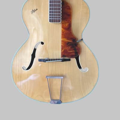 1958 Höfner 456 Blonde Archtop – Exceptional Flame Maple – Germany w/ case image 1