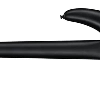 Ibanez SRMS625EX Iron Label Multi-Scale 5-String Bass Guitar, Ebonol Fingerboard, Black Flat image 3