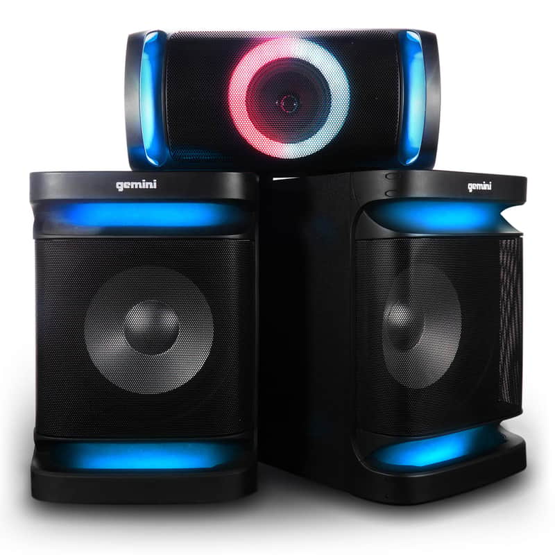 Gemini Sound GSYS-4000 Bluetooth LED Party Light Stereo System image 1