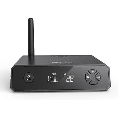 FiiO BR13 HiFi Bluetooth 5.1 Music Receiver Long Range Bluetooth Adapter with USB DAC, LDAC/aptX Low Latency, OLED Display & RCA Optical Coaxial Output for Home Stereo,PC/TV image 1