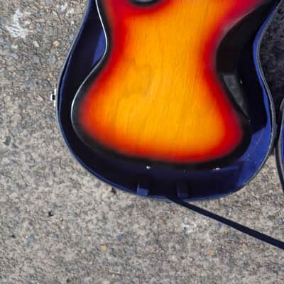 Coronet Piccolo tele bass late 1960 - sunburn image 5