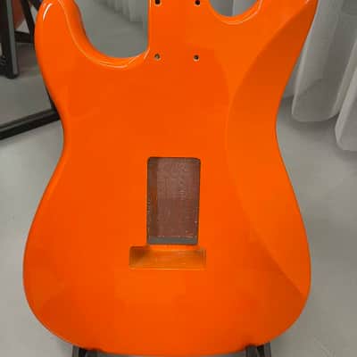 1 Orange gloss SSS Alder wood Strat Electric guitar body single single single image 6