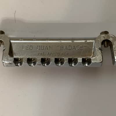 Leo Quan Badass Wrap Around Tailpiece Bridge Wraparound - Chrome image 8