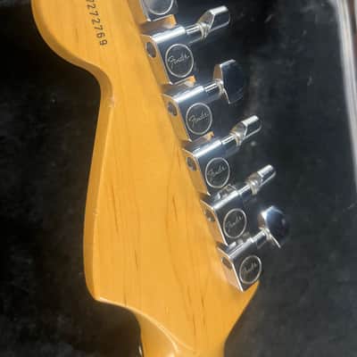 Made in 1997 USA Fender Roadhouse Stratocaster Shoreline Gold With Hard Case image 9
