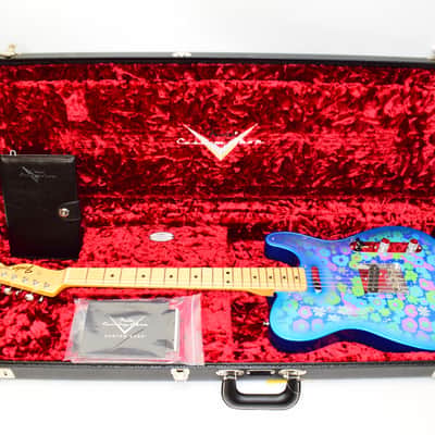 2022 Fender Vintage Custom '68 Telecaster NOS Electric Guitar, Maple Fingerboard, Blue Flower w/ Case image 14