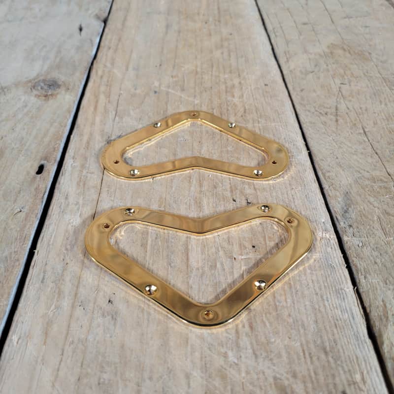 Gibson Flying V2 Pickup Rings NOS 1980s - Gold image 1