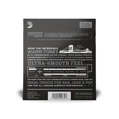D'Addario ECB81S Flat Wound Light Bass Guitar Strings image 2