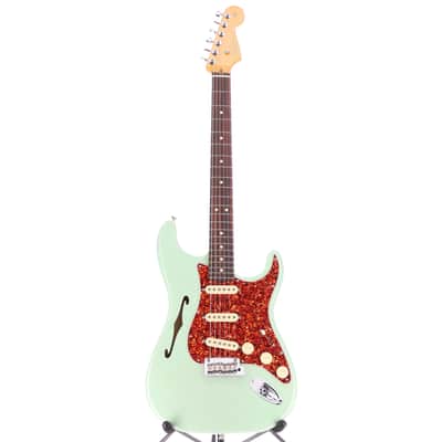 Fender American Professional II Stratocaster Thinline Rosewood Fingerboard Transparent Surf Green (AA11)(09877) (09877) image 5