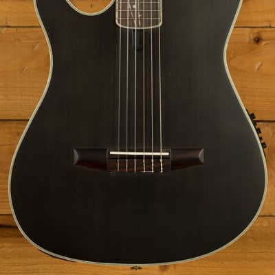 Ibanez TOD10NL Tim Henson/Polyphia Electro-Nylon - Walnut - Transparent Black Flat - Left-Handed image 3