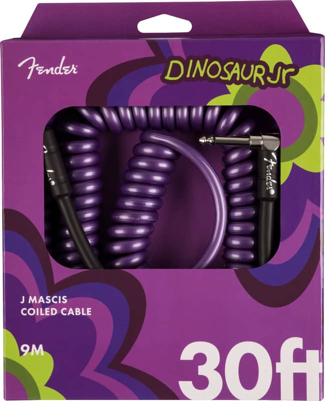 Fender J Mascis Coil Cable, 30', Purple image 1