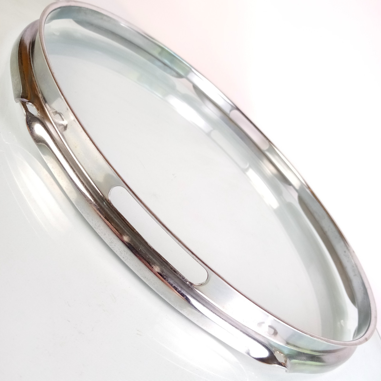 Ludwig 14"6-Lug Vintage 60-70s 1.6mm Snare Drum Resonant Rim/Hoop Pioneer Chrome — main photograph
