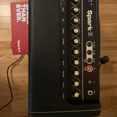 Positive Grid Spark 2 with rechargeable battery - 50-Watt 2x4" Digital Modeling Guitar Combo 2024 - Present - Black image 3