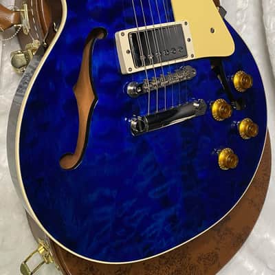 NEW ! Gibson Custom Shop 1959 Les Paul - Blue Gloss Finish - Hand Picked AAAA Quilt Maple Top - F-Holes - One Off! Super RARE! Authorized Dealer - Only 7.2lbs - G07178 image 8