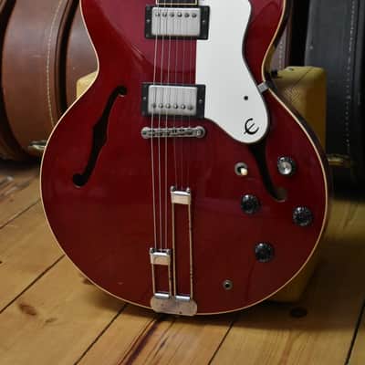 1987 Epiphone Japan Riviera Wine Red, Terada Factory Made, MIJ, RARE, Oasis, Noel Gallagher image 5