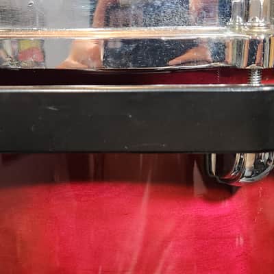Tama Starclassic Performer 13x12 Rack Tom, Transparent Red. Vintage .1994 image 5