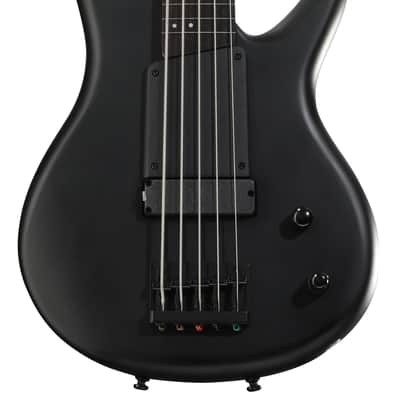 Ibanez Gary Willis Signature GWB35 Fretless 5-string Bass Guitar - Black Flat image 1
