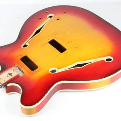 1967 Vintage Fender Coronado II XII Sunburst BODY USA 1960s Early-CBS image 7