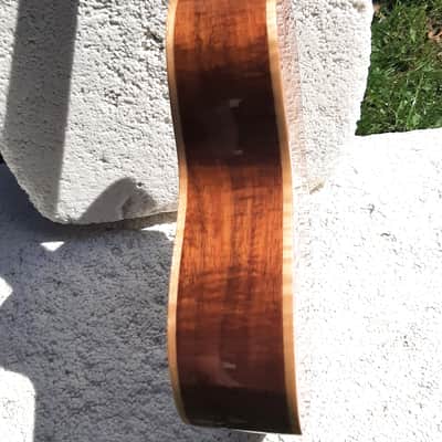 Lanikai NK-C Ukulele, Custom Series Solid Koa, Abalone Inlays, Case image 9