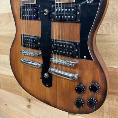 Custom Double Neck SG Style Natural image 3