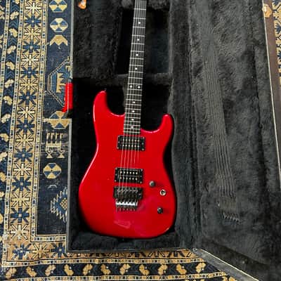 ESP 48th St Custom Shop Rare Reverse Headstock  Original Paperwork Super Strat 1986/1987 - Red image 25