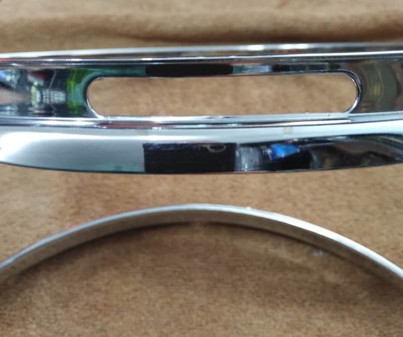 Ludwig 14" snare pair - top and Bottom - 1960's 1970's Chrome image 1