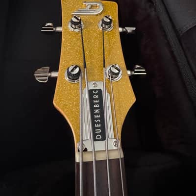 MINT Duesenberg Alliance Chris Chaney Bass Gold Sparkle PRISTINE image 11