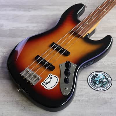 1993 Fender Japan JB62-FL '62 Reissue Jaco Fretless Jazz Bass (Sunburst) image 1
