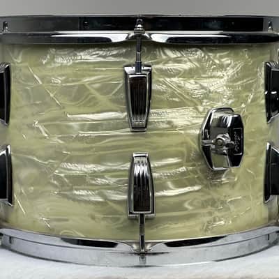 Ludwig 22/13/14/16" 70's 3-ply Drum Set - White Marine Pearl image 11