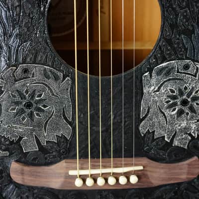 Fender Kangaroo and Alligator Leather Triple O Custom Shop Acoustic Guitar 2014 - Tony Murga Boots image 9