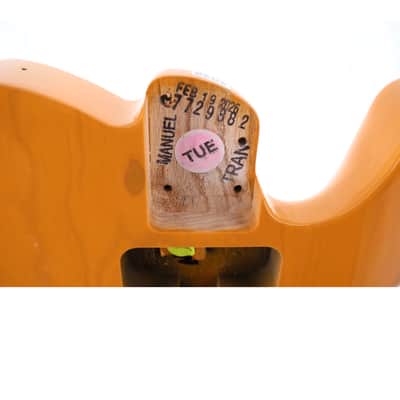 Fender American Ultra Luxe Vintage 50’s Telecaster Body Heirloom Nitro Lacquer Butterscotch Blonde 2026 - Heirloom Nitro Lacquer Butterscotch Blonde image 9
