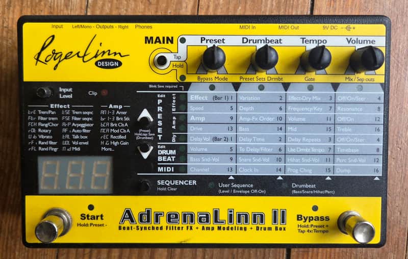 Roger Linn AdrenaLinn II 2000s - Yellow image 1