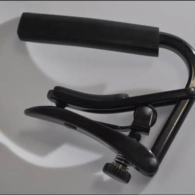 Shubb C1K Capo Noir Steel String Guitar Capo, Black Chrome, Acoustic & Electric image 3