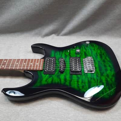 Ibanez Gio GRX70QA Emerald Burst image 3