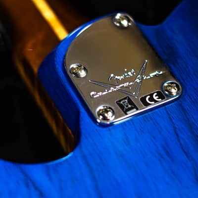 Fender CS American Custom Tele NOS 1-P R3AF MN SBT 2025 - Sapphire Blue Transparent image 2