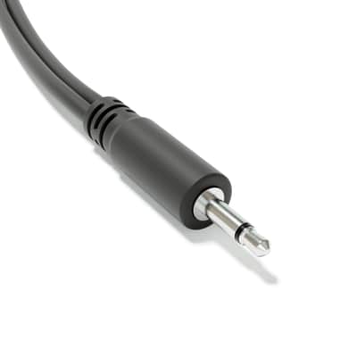 ExcelValley [Black | 45 cm - 17.72"] 5-Pack - Hopscotch Mono Splitter Y Patch Cables TS 3.5mm 1/8" Eurorack Synth image 3