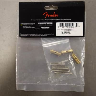 Fender Pure Vintage '52 Telecaster Saddle Kit, Brass (3) image 2