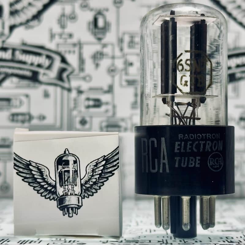 RCA 6SN7GTB Preamp Tube 1960 USA - Tested image 1