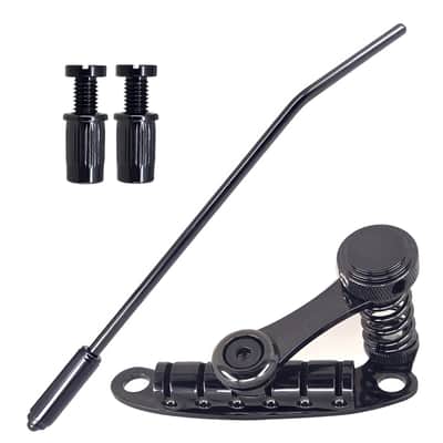 Tremolo Tailpiece Bridge System for SG LP, Fits Les Trem II - Black image 5
