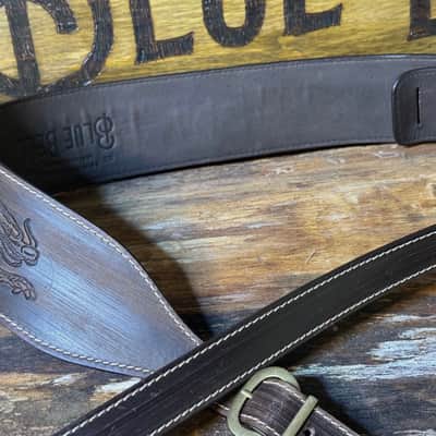 Blue Bell Straps ZOZO 73 ARTISAN FADED BROWN “ ONE OF A KIND “ Custom Shop for Al’s Music Factory image 10