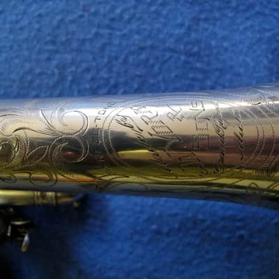 J W York & Sons Perfec-tone Coronet 1915 Silver plated image 5