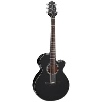 Takamine GF15CE BLK G15 Series FXC Concert Cutaway Acoustic/Electric Guitar Gloss Black