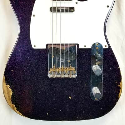 Fender Custom Shop 1960 Tele Relic, Time Machine, Ash Body, AAA Rosewood Fretboard, Magenta Sparkle image 3