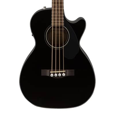 Used Fender CB-60SCE Bass - Black w/ Laurel FB image 1
