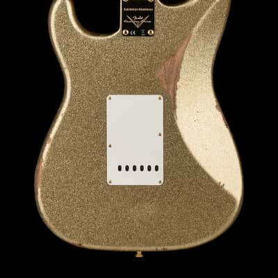 Fender Custom Shop Limited Edition 1957 Stratocaster Relic/Closet Classic Hardware - Gold Sparkle #81652 image 2