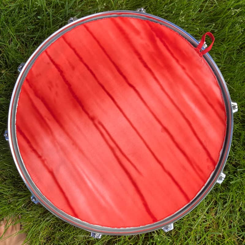 14" single layer Drum Bunny cloth drum cover - dampener - partial mute - compare to Drum Tortillas - Quesadilla - Big Fat Snare image 1