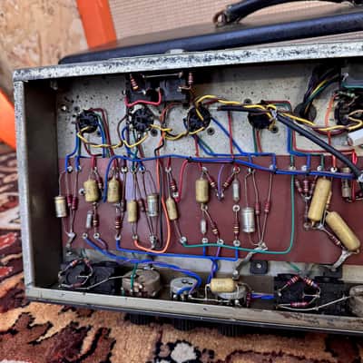 Vintage 1960s Selmer Treble N Bass 50 MKIII MK3 Valve Guitar Amplifier Mullards image 23