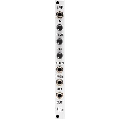 2hp LPF Eurorack Filter Module (Silver) image 2
