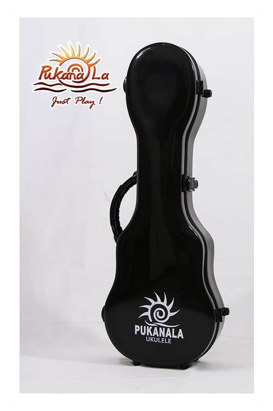 PukanaLa Model FG-C-BK Black Concert Ukulele Fiberglass Hardshell Case image 1