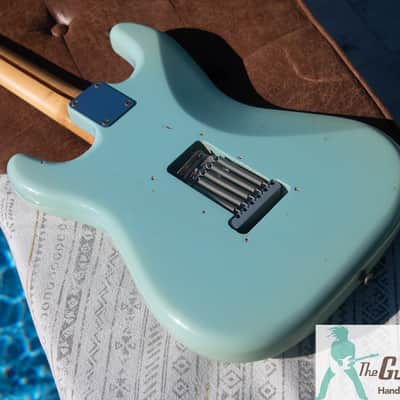 Custom PartsCaster with Fender Japan E Serial Neck & Surf Green Body - Pro Set Up w Perfect Frets/Action/Intonation! Tons of MOJO image 8