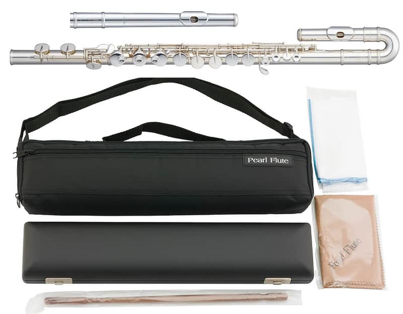 Pearl 206 Series Alto Flute Silver Plated w/.925 Sterling Silver +Straight & Curved Upgraded Forza Headjoints +Case/Cover | PFAF206SU | Worldwide Ship | +2-Day | Authorized Dealer image 1